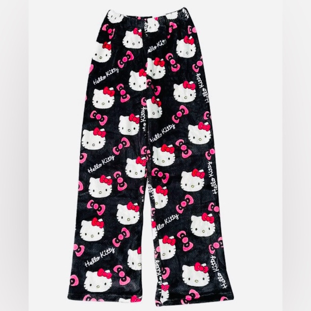 Plush Anime Adults Hello Kitty Cat Soft Women’s Pajama Pants pj’s